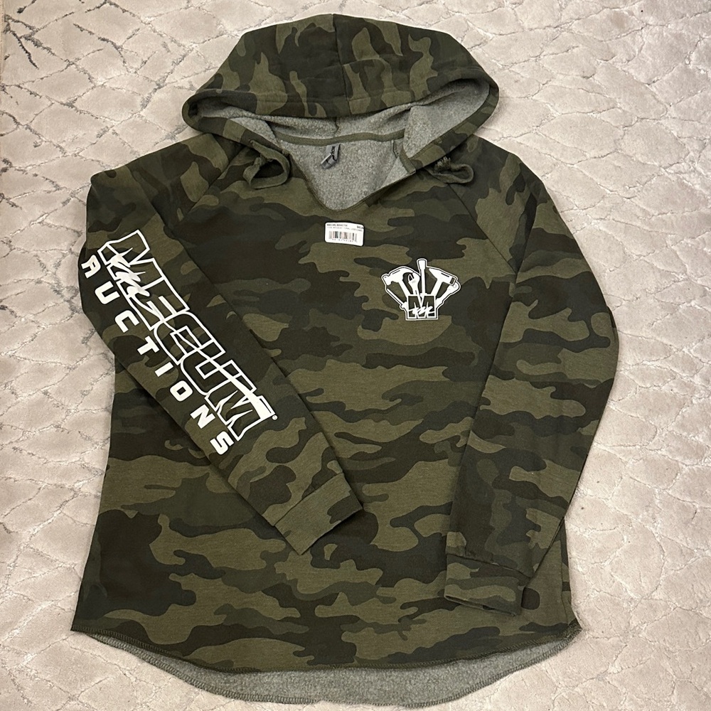 Camo Hoodie with Mecum Auctions Graphic Print